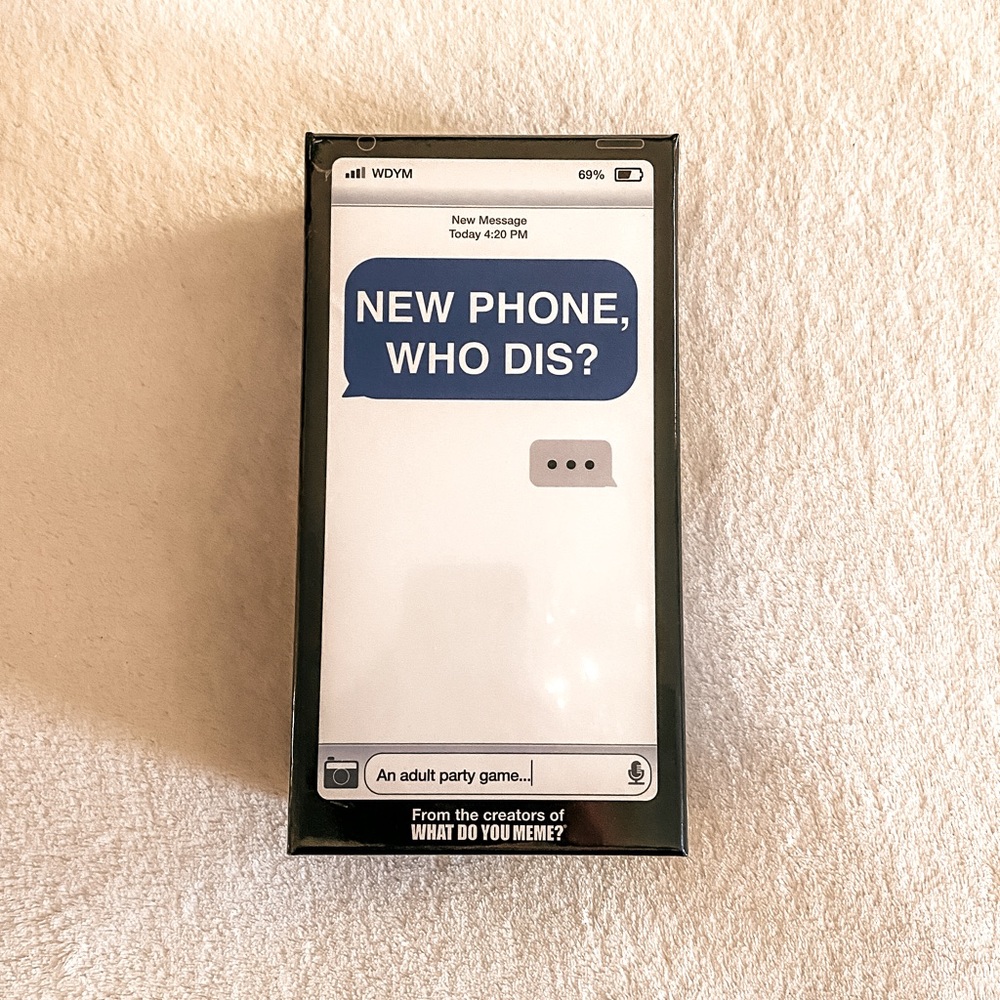 NEW New Phone Who Dis Card Game for Adults
